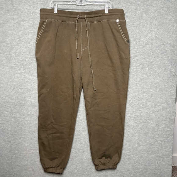 True Religion Green Sweatpants Joggers Thick Stitching Loungewear Men XL - Picture 1 of 9